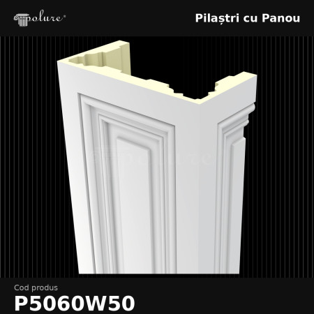 Pilastru decorativ 30x60x240 cm cu finisaj din poliuretan