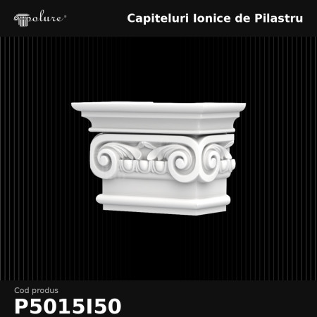 Capitel Ionic pentru Pilastru 11x21x15 cm Poliuretan