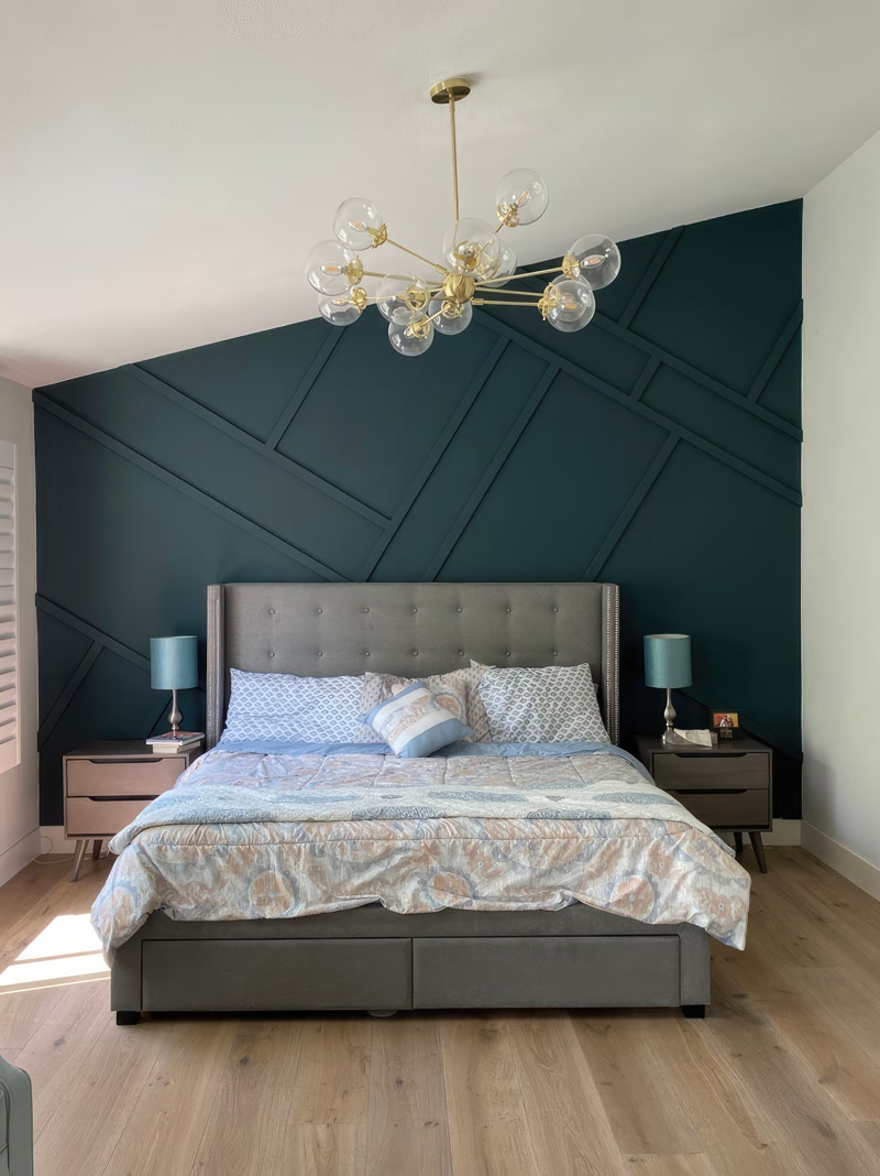 Montaj profil geometric perete  