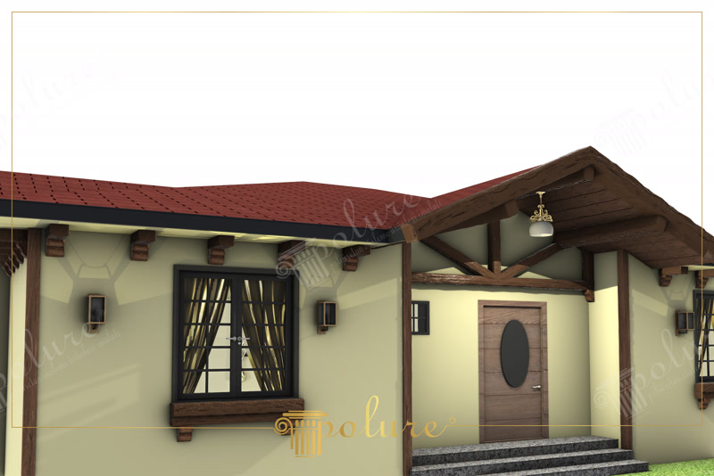 Grinzi și Căpriori din Poliuretan pentru Fațade Rustice Grinzile din poliuretan de înaltă densitate reprezintă soluția tehnică optimă pentru placarea structural-decorativă a fațadelor exterioare fără a încărca structura de rezistență a clădirii. În proiectele rezidențiale rustice, profilele speciale din gama P1950 și P1981 asigură o imitație fidelă a lemnului masiv cioplit, eliminând în același timp problemele legate de putrezire sau deformare termică. Cu o densitate structurală cuprinsă între 150-220 kg/m³ (țintă ~160 kg/m³) și 150-220 kg/m³ (țintă ~160 kg/m³), aceste elemente decorative rezistă eficient la șocuri mecanice moderate și la variații extreme ale condițiilor meteorologice.

Procesul de montaj al sistemului de grinzi și căpriori din poliuretan pe fațade tencuite necesită o pregătire riguroasă a suprafeței suport. Fixarea pe perete se realiză prin combinarea adezivilor poliuretanici monocomponenți cu ancorare mecanică suplimentară prin dibluri din inox, mascate ulterior cu dopuri din același material. Stratul de adeziv aplicat pe spatele profilului trebuie să aibă o grosime uniformă de 2-3 mm pentru a asigura o aderență perfectă pe tencuiala minerală. Datorită structurii cu celule închise, rata de absorbție a apei este de sub 0,1%, prevenind infiltrațiile care ar putea afecta izolația termică subiacentă.

Sistemul de ferme și console montat în zona intrării principale și la nivelul streșinii utilizați profile interconectate precum P1981F, P1981FK și P1982. Îmbinările la unghiuri complexe se execută prin tăiere precisă la debitator și sigilare cu mastic elastomeric rezistent la raze UV. Comportamentul termic excelent la temperaturi cuprinse între -100 °C / +80 °C garantează stabilitatea dimensională pe termen lung, împiedicând apariția fisurilor la îmbinările dintre grinzi și peretele tencuit. Suprafața profilată poate fi vopsită cu vopsele acrilice sau poliuretanice de exterior în orice nuanță dorită.

Spre deosebire de lemnul natural care necesită tratamente periodice antifungice și lăcuire anuală, elementele decorative din poliuretan oferă un cost redus de întreținere pe întreaga durată de viață a clădirii. Montajul rapid și greutatea redusă a profilelor reduc timpul de execuție pe șantier cu peste 60% comparativ cu structurile tradiționale din lemn. Alegerea profilelor poliuretanice pentru fațade rustice combină estetica autentică a arhitecturii tradiționale cu performanțele tehnice ale materialelor polimerice moderne.