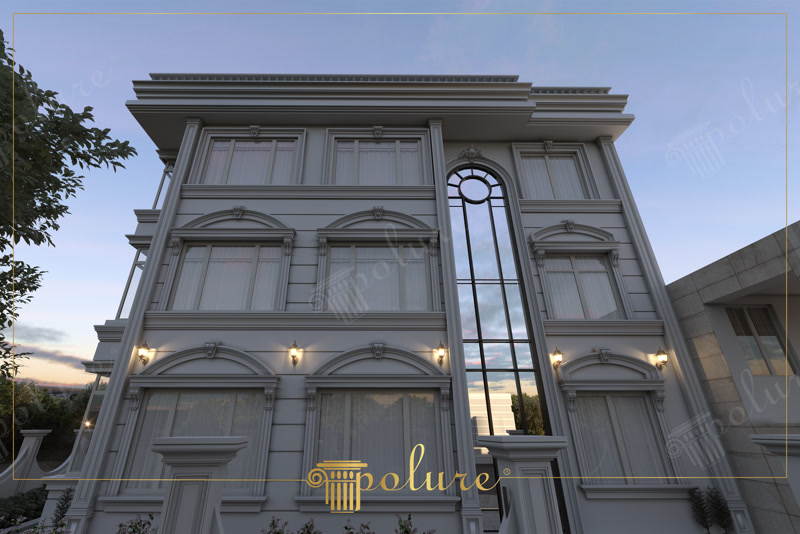 Profile din Poliuretan pentru Montaj Fațadă Clădire Profilul din poliuretan pentru fațade exterioare este un element decorativ de înaltă densitate, proiectat pentru a rezista la intemperii și fluctuații extreme de temperatură. Cu o densitate mecanică de aproximativ 150-220 kg/m³ (țintă ~160 kg/m³), acest material oferă o rată de absorbție a apei de sub 1%, fiind imun la îngheț, mucegai și putregai. În proiectele rezidențiale cu regim mare de înălțime, elementele arhitecturale își mențin stabilitatea dimensională între temperaturi de -100 °C / +80 °C, eliminând riscul de deformare în timp.

Montajul tehnic al ancadramentelor de fereastră (coduri P1456, P1458, P1461, P1462, P1465) și al arcelor de boltă (P1456D160VIC, P1456D230VI, P1456D307VIE) necesită utilizarea adezivilor poliuretanici structurali pe bază de solvent. Fixarea mecanică suplimentară se realizează prin dibluri sau șuruburi din oțel inoxidabil, adâncite 2-3 mm în profil și acoperite ulterior cu chit de exterior flexibil. Această metodă hibridă previne apariția fisurilor la îmbinări cauzate de vibrațiile structurale ale clădirii.

Sistemul de pilatri ornamentali (P5030B, P5030W) și console decorative (P6043) permite îmbrăcarea rapidă a stâlpilor din beton fără a adăuga o greutate structurală semnificativă pe fundație. Spre deosebire de betonul decorativ sau ipsosul tradițional, componentele din poliuretan nu solicită termosistemul clădirii. După instalare, suprafața este pregătită prin șlefuire fină și acoperită cu două straturi de vopsea lavabilă de exterior pe bază de rășini acrilice sau siliconice.

Pentru echipele de montaj și antreprenori, utilizarea profilelor din poliuretan reduce timpul de execuție cu peste 50% comparativ cu finisajele clasice din mortar. Piesele prefabricate au muchii simetrice precise, asigurând o aliniere perfectă pe lungimi mari. Durabilitatea crescută la impact și manevrabilitatea ușoară fac din acest material soluția optimă pentru renovări de fațade decorative și construcții noi.