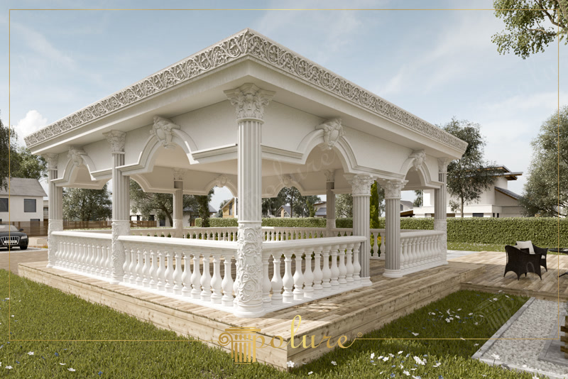 Balustrade Decorative Poliuretan  Balustri, mână curentă și bază din poliuretan turnat pentru scări și terase: profil fidel, material imputrescibil, montaj cu adeziv poliuretani