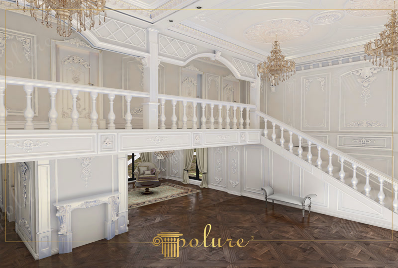 Balustrade Decorative Poliuretan  Balustri, mână curentă și bază din poliuretan turnat pentru scări și terase: profil fidel, material imputrescibil, montaj cu adeziv poliuretani