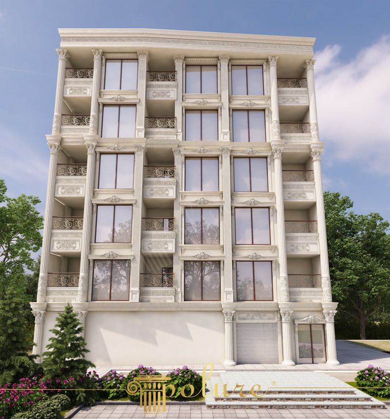 Stâlpi Decorativi Exterior  Stâlpi decorativi de exterior din poliuretan: coloană, capitel și bază, rezistenți la îngheț, foarte ușori, amorsați din fabrică și ușor d
