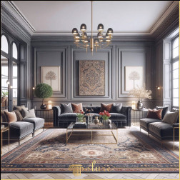 Interpretarea modernă a liniilor clasice, decorarea camerei de zi îmbogățită cu muluri de perete și tavan Fiecare sufragerie este o operă de artă care își spune povestea Pereții și tavanele apar ca elemente de evidențiere a acestei povești mulurile