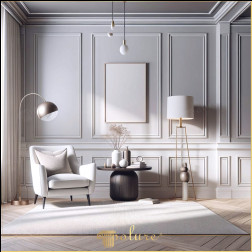 Utilizarea mulurilor de perete și tavan în camera de zi, unde simplitatea și eleganța se întâlnesc Livingul este o zonă specială în care ne relaxăm și ne relaxăm din oboseala vieții de zi cu zi. Livingul prezentat în imagine oferă un exempl