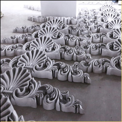 Fabricarea stâlpului din poliuretan Fabricarea stâlpilor Confectionare coroane de montant din fronton decorativ din poliuretan