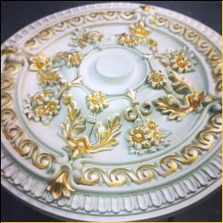 Model burta decorativ folie aurie Miez otoman Modele de gips-carton din foita de aur Miez de tavan din poliester Modele de tavan si Preturi Decor Palat Modele de tavan de baie