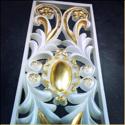 Panou de decupat din poliuretan vopsibil  Fabricare modele panouri decorative model