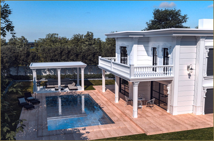 Poliüretanın Şıklığı ile Zenginleşen Lüks Klasik Villa Dış Cephe Dekorasyonu: Dış Klasik Villa Dekorasyon Örnekleri, Tasarımları ve Fikirleri
Romanian:
Eleganța Poliuretanului în Decorul Exterior al Vilor de <p>
<article>
<h1>Eleganța Poliuretanului în Decorul Exterior al Vilor de Lux</h1>
<p>În designul exterior al vilor de lux, folosirea poliuretanului adaugă o notă de eleganță și rafinament, transformând orice spațiu într-unul de invidiat. Materialul, cunoscut pentru durabilitatea și flexibilitatea sa, devine o alegere populară pentru decorul exterior, oferind o gamă largă de posibilități creative și estetice.</p>
<h2>De ce Poliuretan?</h2>
<p>Poliuretanul este apreciat în decorul exterior pentru proprietățile sale izolatoare, rezistența la umiditate și capacitatea de a imita aspectul materialelor tradiționale, cum ar fi lemnul sau piatra, dar fără întreținerea intensivă asociată acestora. Acest material versatil poate fi modelat într-o varietate de forme și modele, permițând crearea unor elemente decorative unice care să îmbogățească fațadele vilor de lux.</p>
<h2>Exemple și Idei de Design</h2>
<ul>
<li><strong>Coloane și Balustrade:</strong> Adăugarea de coloane și balustrade din poliuretan poate conferi o vilă un aspect grandios și elegant, inspirat din arhitectura clasică.</li>
<li><strong>Borduri și Cornișe:</strong> Folosirea bordurilor și cornișelor din poliuretan ajută la definirea liniilor arhitecturale și adaugă un nivel de detaliu sofisticat exteriorului.</li>
<li><strong>Elemente Decorative:</strong> De la rozete la medalioane, elementele decorative din poliuretan pot fi ușor integrate în designul exterior, oferind unicitate și caracter.</li>
</ul>
<p>În concluzie, poliuretanul oferă o soluție practică și estetică pentru decorul exterior al vilor de lux, permițând designerilor și arhitecților să exploreze noi orizonturi în designul arhitectural. Prin combinarea eleganței tradiționale cu inovația modernă, poliuretanul reușește să creeze spații exterioare care sunt nu doar frumoase, ci și durabile și ușor de întreținut.</p>
</article>
</p><br><hr></hr>