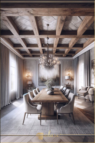 Camera de zi Decor rustic Lucrare tavan cu zabrele din busteni poliuretan Dacă doriți să creați o atmosferă caldă și contemporană în camera dvs. de zi, combinația unică de decor rustic și tavan cu zăbrele din bușteni din poliuretan este o opțiune perfectă. Acest design special adaugă farmec și caracter natural spațiului dumneavoastră, oferind în același timp o notă modernă. Lejeritatea materialului poliuretanic face ca aplicarea tavanului cu zabrele din bușteni să fie practică și convenabilă. Decorul rustic. Această lucrare de tavan vă permite să vă bucurați de un echilibru estetic în spațiul dumneavoastră cu eleganța lemnului și durabilitatea poliuretanului Modele de tavan cu colivie pentru a transforma atmosfera sufrageriei tale si a iti face interiorul deosebit Aceasta combinatie unica aduce naturalete si eleganta casei tale Te va ajuta sa creezi un spatiu de locuit de neuitat aducand modernitate si modernitate.