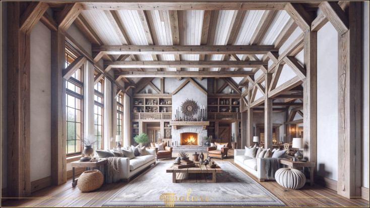 Decorație rustică pentru casă de frumusețe cu grinzi din poliuretan și căpriori din bușteni Decorarea rustica este una dintre cele mai bune modalitati de a aduce caldura si confortul materialelor naturale in casa dvs. Crearea unei atmosfere rustice prin folosirea modelelor de grinzi din poliuretan si capriori ofera combinatia perfecta de naturalete si eleganta chiar si in casele moderne durabilitatea și aspectul estetic al grinzilor din lemn real, acestea sunt mai ușoare și mai ușor de întreținut. În acest articol, vom examina cum să obțineți un aspect rustic bogat cu grinzi din poliuretan și căpriori din bușteni și cum acest stil poate fi aplicat la interiorul dvs. de la camere mari la colțuri mici, puteți transforma orice spațiu cu aceste elemente de design și adăugați eleganță autentică casei dvs.