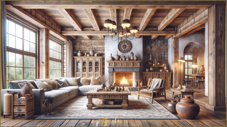 Decoratiune rustica eleganta cu grinzi din poliuretan si grinzi din lemn Naturalitatea și căldura decorului rustic este un stil atemporal care transformă casele într-un refugiu liniștit. Captarea acestei atmosfere rustice prin utilizarea grinzilor din poliuretan și a căpriorilor din bușteni este o modalitate ideală de a adăuga note tradiționale caselor moderne pot fi folosite căpriori și ce atmosferă pot crea aceste elemente în interiorul dvs. Reflectând atractivitatea și durabilitatea măiestriei tradiționale a lemnului, aceste materiale nu sunt doar estetice, ci oferă și o investiție de lungă durată cu care vă puteți transforma casa într-o casă caldă aceste sugestii de decorare rustică care spun o poveste în interiorul tău.