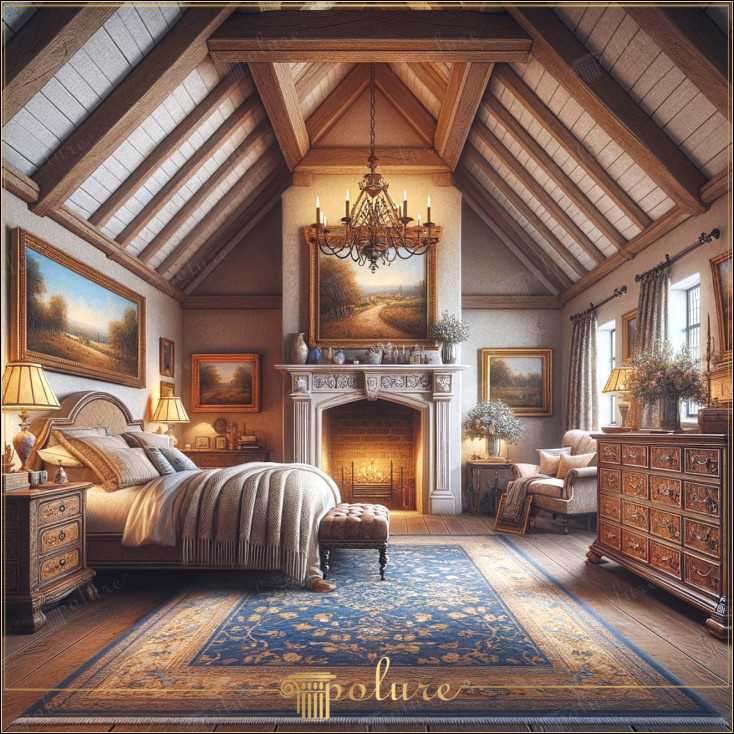 Sinteză de magnifică modernă și atingeri rustice Dormitor decorat cu grinzi din poliuretan Decorul rustic este un stil care amintește de textura brută și naturală a naturii, iar atunci când este îmbogățit cu materiale contemporane, oferă caselor un aspect elegant În timp ce buștenii și căpriorii din grinzi din poliuretan reprezintă cele mai noi interpretări ale acestui stil, dormitorul din imagine este un. exemplu viu al modului în care aceste materiale se transformă într-un design interior elegant și funcțional Acoperirea tavanului Grinzile combină atracția vizuală a grinzilor tradiționale din lemn cu avantajele practice ale materialelor moderne Element cald și prietenos de decorare rustică Tablourile care oferă vederi idilice și lucrările de artă care decorează pereții aduc natura în interior și întăresc atmosfera liniștită a camerei, extinzându-se de la podea la tavanele înalte. Acest dormitor atrage atenția cu fiecare detaliu ca un spațiu de locuit care îmbină căldura și confortul decorului rustic cu nevoile lumii moderne. Acest loc, decorat cu grinzi din poliuretan, oferă un spațiu de locuit atrăgător și foarte funcțional exemplu perfect al modului în care decorul rustic poate fi modernizat