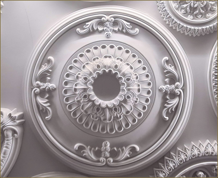 Butuci de tavan din poliuretan Modele de butuci de tavan decorativ cu model