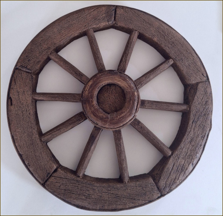 Roată de căruță de cai din poliuretan Modele Beam Roată decorativă pentru căruță de cai Roată rustică din spumă tare poliuretanică