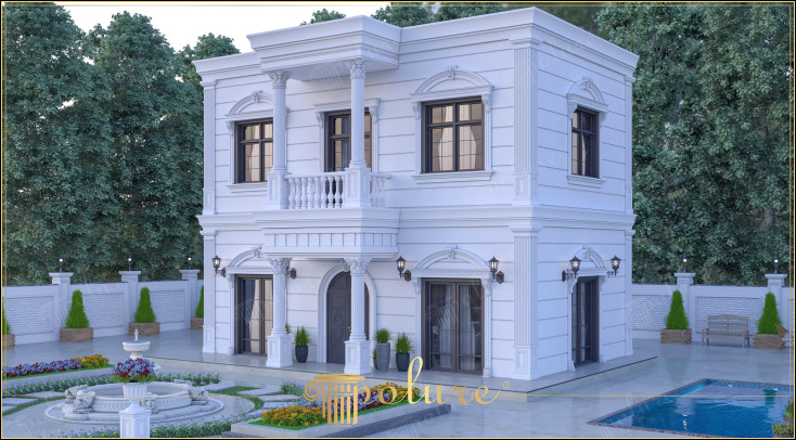 Cele mai moderne designuri exterioare de vile Design exterior al vilei cu produse poliuretanice neoclasice care îmbină eleganța și durabilitatea. Arhitectura în stil neoclasic permite reinterpretarea liniilor clasice cu accente moderne. Elementele decorative din poliuretan utilizate în exteriorul vilei atrag atenția atât prin aspectul lor estetic, cât și prin durabilitate. Produsele poliuretanice ușoare, durabile și ușor de aplicat adaugă o notă elegantă și atrăgătoare exteriorului vilei dumneavoastră. Decorațiunile exterioare din poliuretan neoclasic includ detalii precum coloane, arcade, cornișe, plăci de gips-carton și rame de ferestre. Aceste elemente decorative adaugă măreție structurii, fiind în același timp foarte rezistente la apă, umiditate și condiții meteorologice externe. Comparativ cu materialele tradiționale, cum ar fi lemnul sau tencuiala, acestea nu necesită întreținere și își mențin eleganța din prima zi timp de mulți ani. Produsele poliuretanice utilizate în designul exterior neoclasic oferă soluții personalizate proprietarilor de vile. Datorită diferitelor dimensiuni ale modelelor și opțiunilor de culoare, este posibil să se adauge accente estetice potrivite pentru fiecare structură. În plus, datorită structurii lor ușoare, sunt ușor de instalat și nu cresc sarcina statică a structurii. Dacă doriți să adăugați o eleganță atemporală și un aspect sofisticat exteriorului vilei dumneavoastră, produsele decorative din poliuretan neoclasic vor fi o alegere perfectă. Această abordare de design care reunește elemente tradiționale și moderne conferă vilei tale o identitate unică.