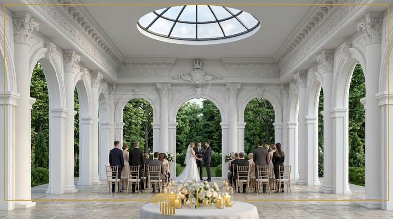 Coloane Decorative din Poliuretan P5240C pentru Săli de Evenimente Sistemul de coloane decorative din poliuretan P5240C este o soluție tehnico-arhitecturală realizată din spumă polimerică de înaltă densitate (150-220 kg/m³ (țintă ~160 kg/m³)), destinată placării elementelor structurale și realizării porticurilor clasice în spații comerciale sau săli de evenimente. În proiectul arhitectural prezentat, structura hibridă combină arce decorative majestuoase cu semicoloane din poliuretan fixate pe un miez rezistent, oferind o estetică neoclasică riguroasă fără a suprasolicita structura de rezistență a clădirii. Materialul polimeric compact asigură o rezistență ridicată la impact mecanic, uzură și stabilitate dimensională completă în intervalul de temperatură de la -100 °C / +80 °C, fiind ideal pentru spații mari cu flux intens de persoane.

Montajul coloanelor P5240C se realizează prin îmbinarea precisă a semicarcaselor poliuretanice în jurul stâlpilor portanți din oțel sau beton armat. Pentru fixarea structurală pe suport se utilizează adezivi poliuretanici monocomponenți cu elasticitate ridicată și timp de priză complet de 24 de ore, iar rosturile dintre elemente sunt rigidizate cu adeziv structural special pentru sudarea îmbinărilor polimerice. Rata de absorbție a apei de sub 1% împiedică umflarea, exfolierea sau deformarea elementelor decorative în spații unde nivelul de umiditate variază, garantând o aliniere milimetrică a capitulurilor ionice și a bazelor decorative pe întreaga înălțime de nivel.

Spre deosebire de ipsosul tradițional fragil sau elementele masive din beton prefabricat, poliuretanul de densitate înaltă P5240C reduce greutatea ansamblului decorativ cu mai mult de 75%, simplificând semnificativ manipularea pe șantier și scurtând timpul total de punere în operă. Suprafața fiecărui profil este pre-amorsată din fabrică cu un strat protector alb mat, perfect compatibil cu vopsele poliuretanice, acrilice sau lavabile pe bază de apă. După etapizarea montajului și șlefuirea fină a îmbinărilor cu hârtie abrazivă de granulație 240, suprafața este pregătită direct pentru aplicarea finisajului coloristic în 2 straturi succesive, obținându-se un aspect impecabil, continuu și fără rosturi vizibile.

Utilizarea sistemelor profilate din poliuretan în proiectarea și construcția sălilor de nunți, restaurantelor sau spațiilor de festivități oferă un randament acustic optimizat și o întreținere facilă pe termen lung. Datorită structurii celulare închise și rezistenței native la razele ultraviolete, elementele decorative își păstrează muchiile bine definite și detaliile sculpturale fine fără a fisura, a se îngălbeni sau a suferi modificări de structură în timp. Soluțiile tehnice bazate pe polimeri poliuretanici reprezintă alegerea preferată de către antreprenori, arhitecți și firme de montaj care urmăresc un randament crescut pe șantier, o viteză ridicată de execuție și o calitate tehnică superioară în amenajările arhitectural-monumentale.
