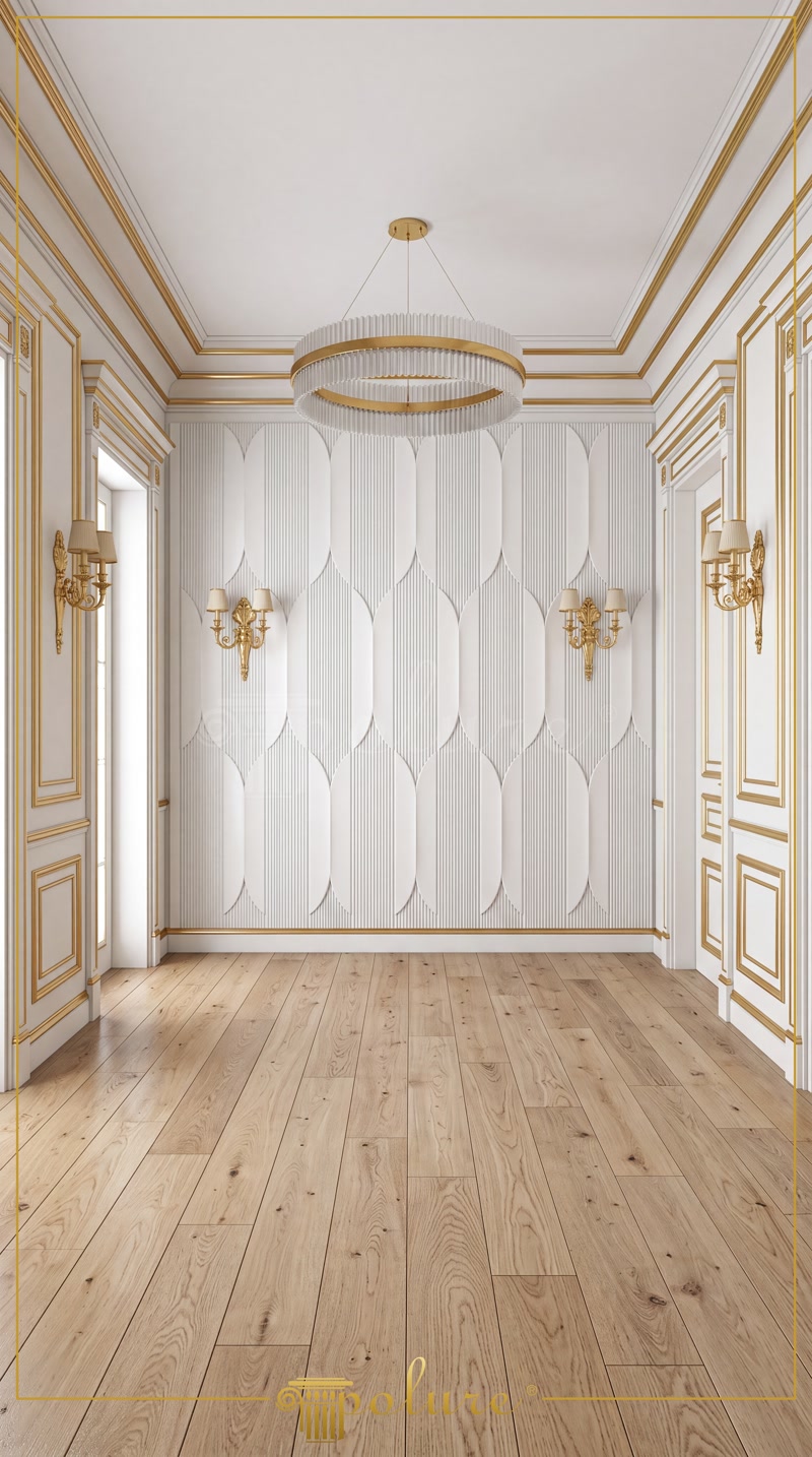 Ancadramente și Profile Perete  Ancadramente și profile decorative de perete din poliuretan: secțiune constantă, muchii rezistente, montaj prin lipire și vopsire directă pe amor