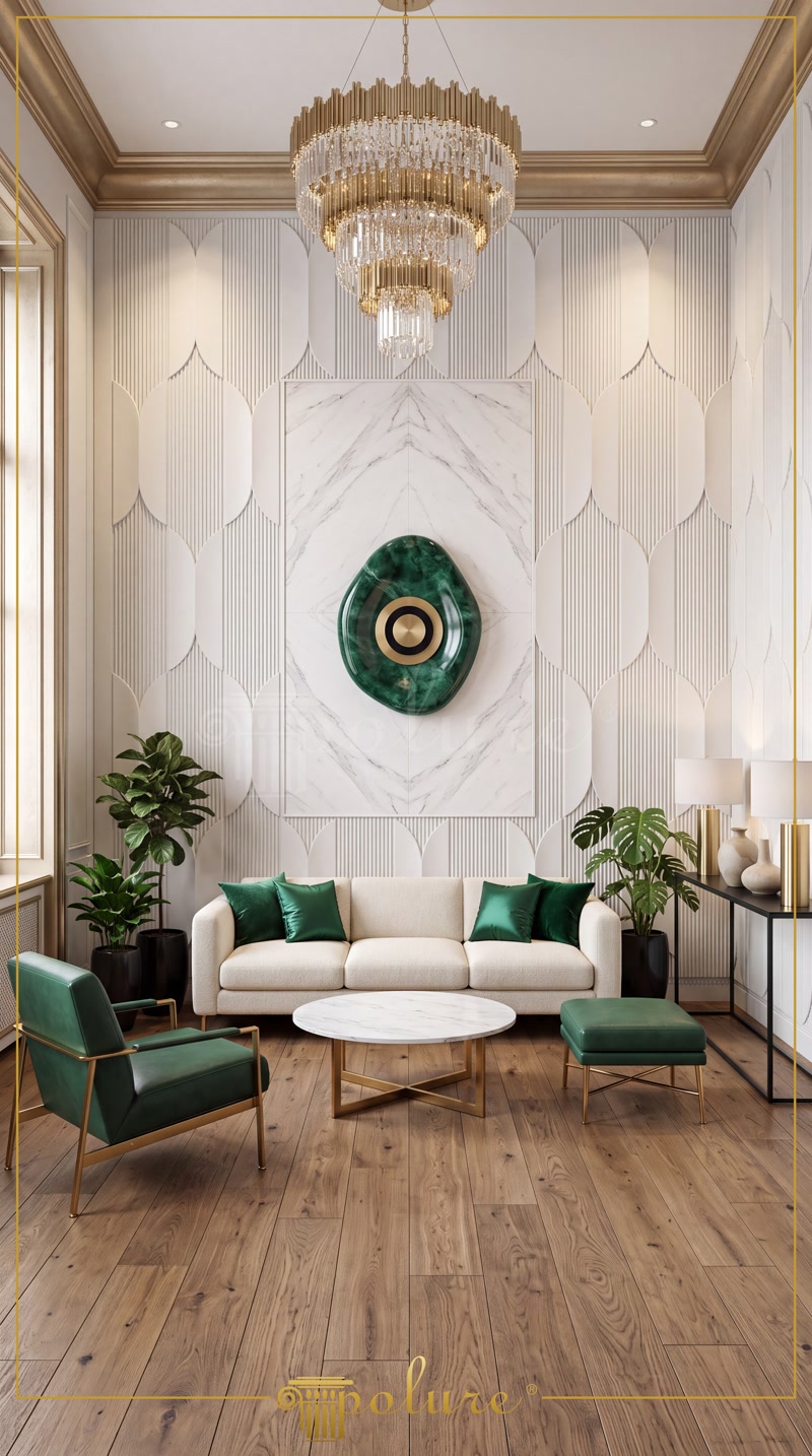 Placari Decorative Perete  Placări decorative de perete: panouri din poliuretan cu textură de piatră, lemn sau relief geometric.