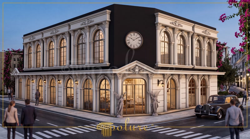 Coloane Poliuretan Exterior  Coloane decorative din poliuretan pentru fațade: rezistente la îngheț, absorbție sub 1%, foarte ușoare, montate cu adeziv poliuretanic și diblur