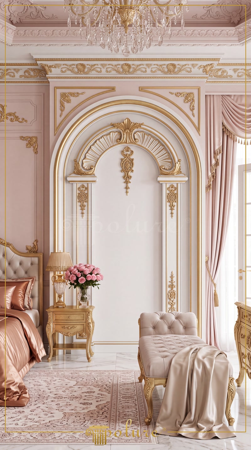 Fațadă Clasică Residence cu Coloane și Ancadramente din Poliuretan Fațadă vilă clasică cu coloane din poliuretan, ancadramente curbate la ferestre și balustradă decorativă pe etaj.