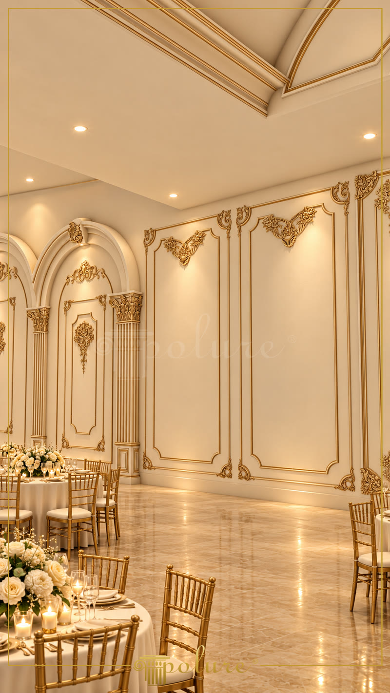 Poliuretan pentru Panouri Decorative în Sala de Evenimente