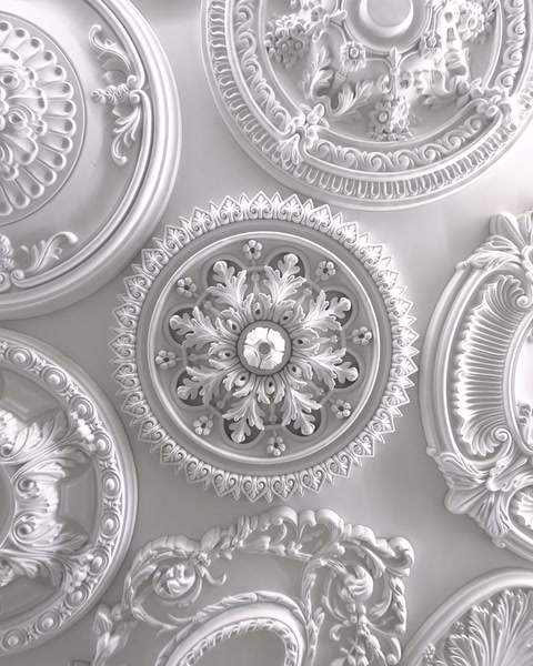Rozete decorative din poliuretan: peste 30 de modele pentru tavane elegante
