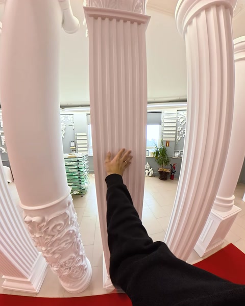 Detaliu canelură coloană decorativă din poliuretan